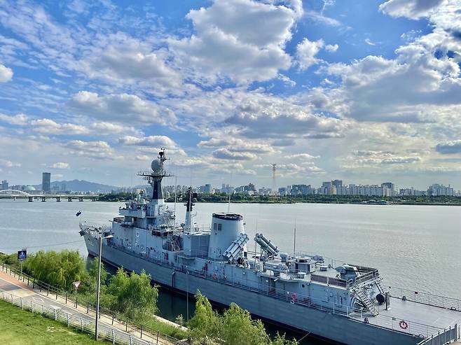 서울 마포구 망원한강공원 내 서울함공원의 서울함 모습. 서울시 제공.