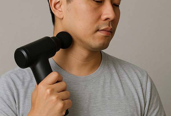 신경과 전문의 바이빙 첸 박사는 휴대용 마사지건을 목에 사용하는 것은 뇌졸중을 유발할 수 있다고 경고했다./사진=챗지피티 이미지 생성