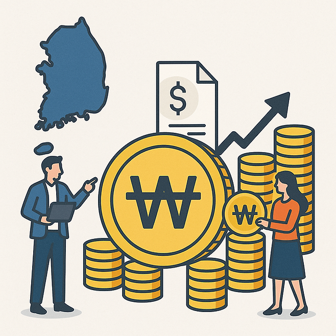 챗GPT가 그린 한국의 스테이블코인 발행. <챗GPT>