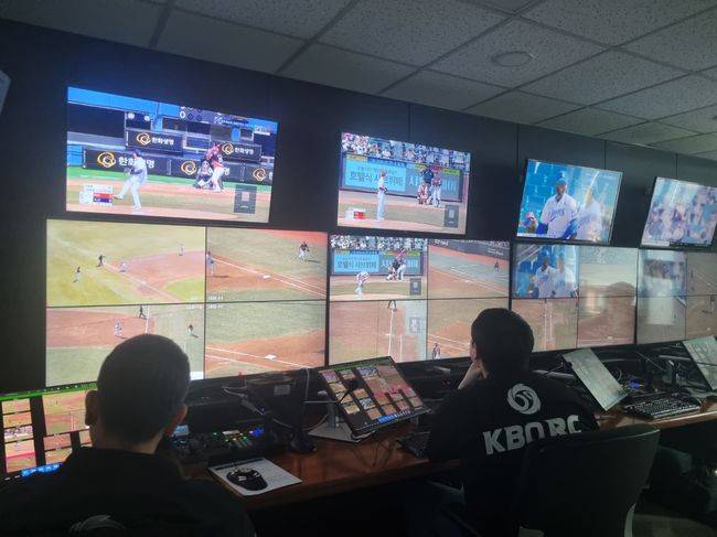 KBO 비디오판독 호크 아이 리플레이 시스템 화면. 사진 = KBO 제공