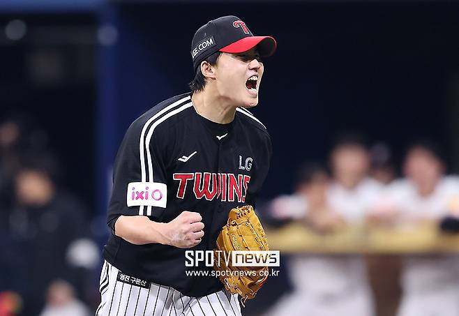 ▲ 선발 로테이션 조정으로 8일 한화전에 나설 가능성이 높아진 한화 킬러 임찬규 ⓒ곽혜미 기자