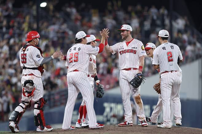 KIA 타이거즈 선수단. /사진=KIA 타이거즈 제공