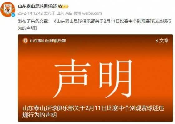 산둥 타이산 성명문. /사진=중국 소후닷컴 갈무리