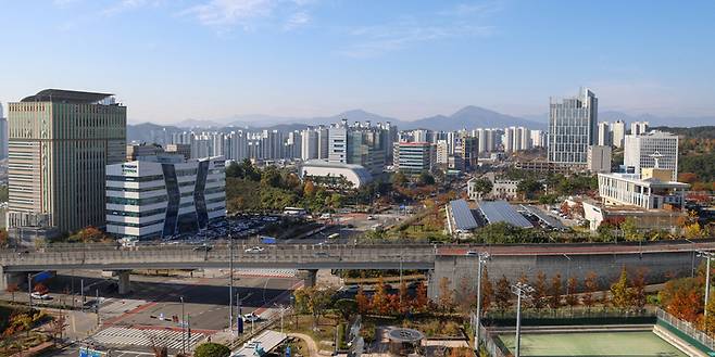 한국동서발전에서 바라 본 울산혁신도시 전경. 울산매일 포토뱅크