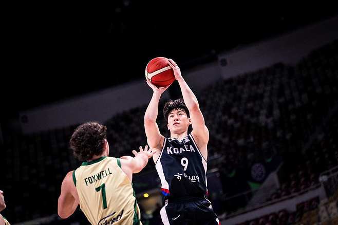한국이 아시아컵 1차전에서 호주에 대패했다.(FIBA 제공)