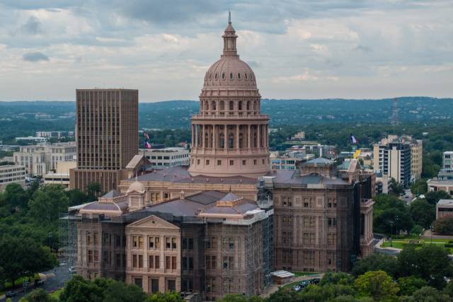 4일(현지 시간) 미국 텍사스 오스틴의 텍사스 의사당 전경. AFP연합뉴스