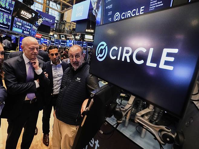 6월5일 서클(Circle Internet Group)의 기업공개(IPO) 날, 뉴욕 증권거래소 거래장 모습. ⓒREUTERS
