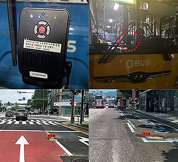 AI 도로 위험정보 단말기 및 탐지 데이터 이미지 ⓒ성남시 제공