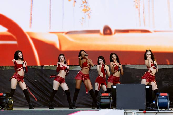 KATSEYE(캣츠아이) 롤라팔루자 시카고/사진제공=하이브 레이블즈