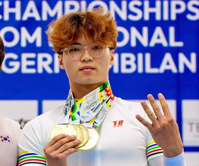 올해 아시아주니어선수권 4관왕에 오른 사이클 기대주 최태호 [대한사이클연맹 제공. 재판매 및 DB 금지]