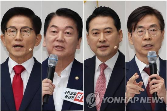 김문수 안철수 장동혁 조경태