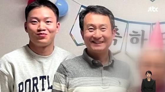 김도현 일병(사진 왼쪽)과 부친 김철균 씨(사진 오른쪽). 김 일병은 사회복지학을 공부하고 봉사활동을 열심히 하던 20살 청년이었다.