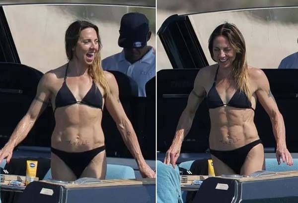 영국 대표 걸그룹 스파이스 걸스의 멤버 멜라니 C(51)가 탄탄한 복근을 드러내 화제다./사진=페이지식스