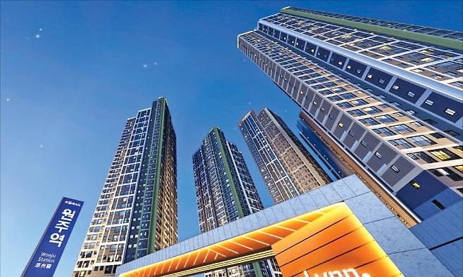 강원 ‘원주역 우미린 더 스텔라’ 투시도.