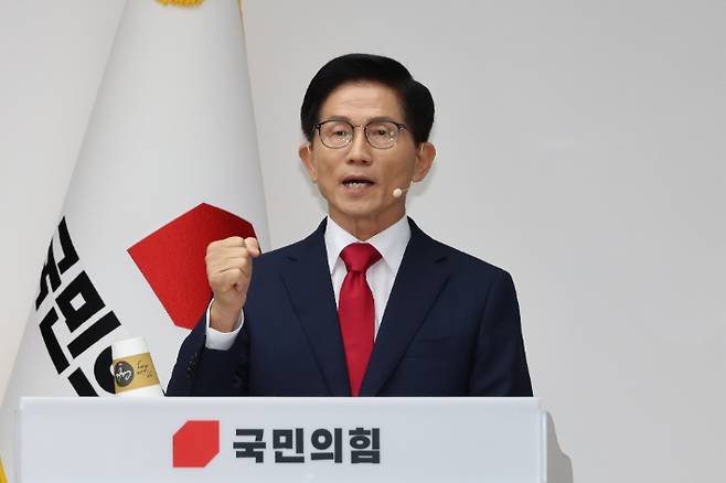 국민의힘 김문수 당대표 후보. 연합뉴스