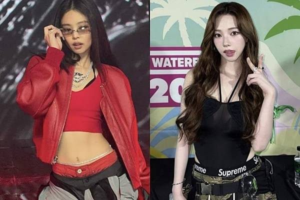 블랙핑크 제니, 에스파 카리나 인스타그램