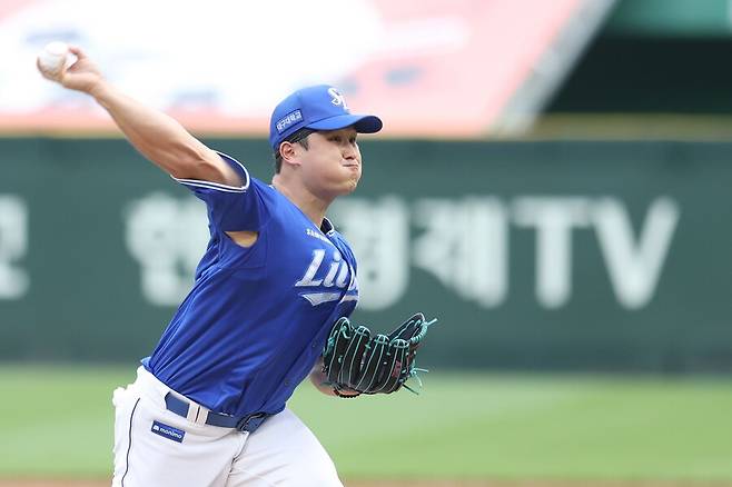 ▲ 70억 원 계약의 값어치를 증명해야 하는 최원태 ⓒ삼성라이온즈