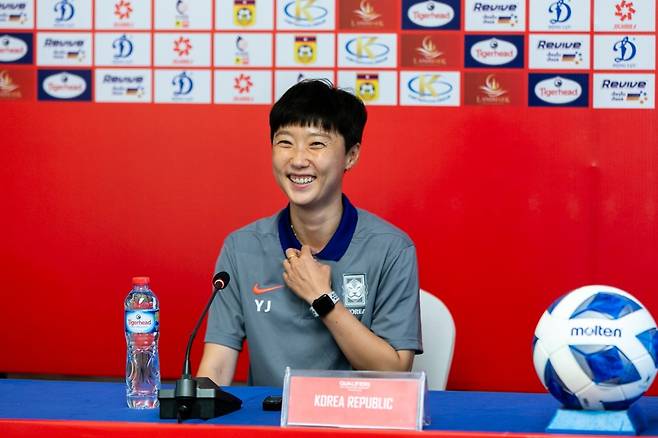 박윤정 한국 20세 이하(U-20) 여자대표팀 감독. /사진=대한축구협회 제