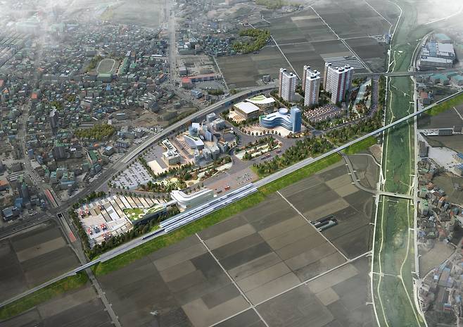 KTX 고성역세권 개발사업 조감도 [고성군 제공. 재판매 및 DB 금지]