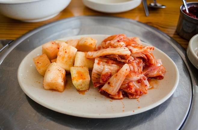 배추김치와 깍두기