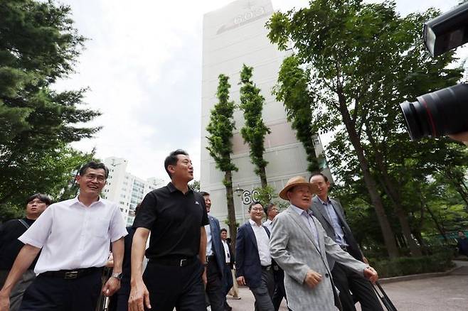 지난달 30일 목동을 찾은 오세훈 서울시장.ⓒ뉴시스