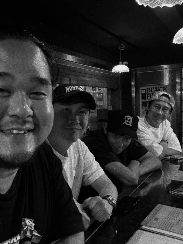 배우 이교형(왼쪽부터), 오정세, 강동원, 신하균. / 이규형 인스타그램 캡처