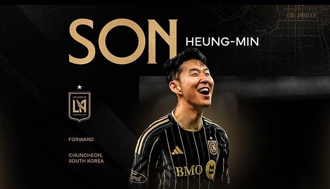 미국 메이저리그사커 LAFC가 홈페이지를 통해 손흥민 입단을 공식 발표했다.  [LAFC 홈페이지]