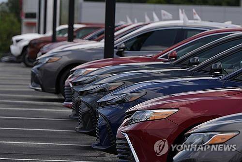 미 조지아주 딜러 매장의 도요타 차량 [AP=연합뉴스 자료사진 제공]