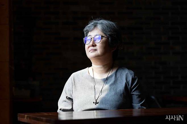 아산 YMCA 건물에서 만난 감리교 여성지도력개발원의 최소영 목사. ⓒ시사IN 박미소