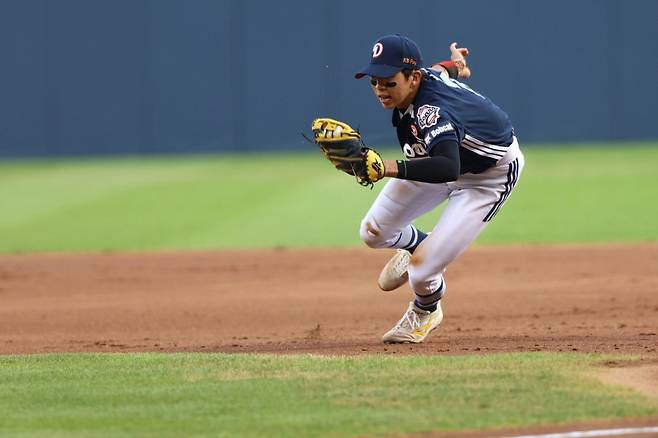 두산 베어스 외야수 김민석. /사진=두산 베어스 제공