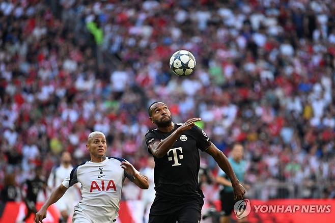 토트넘과 뮌헨의 경기 모습 [AFP=연합뉴스]