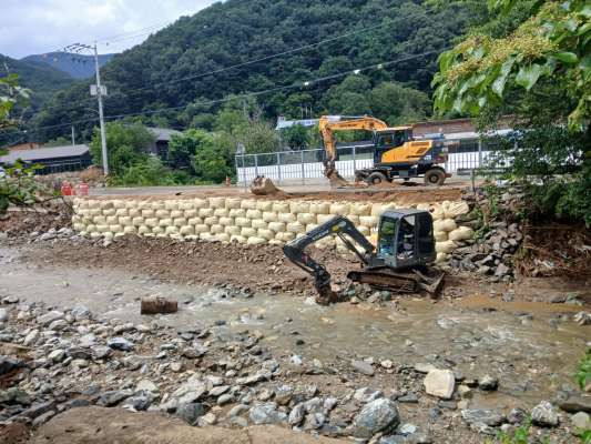 천안시,집중호우 피해도로 15곳 응급복구 완료