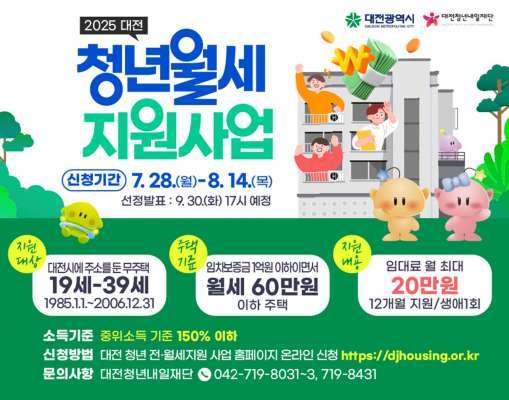 (대전시 청년월세 지원사업)