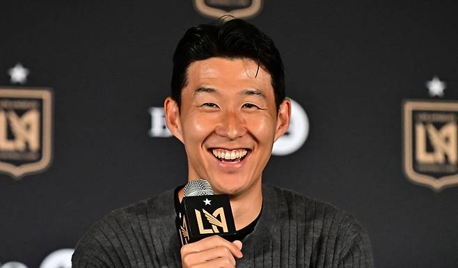 LAFC에 입단한 손흥민. 사진 | LA=AFP연합뉴스