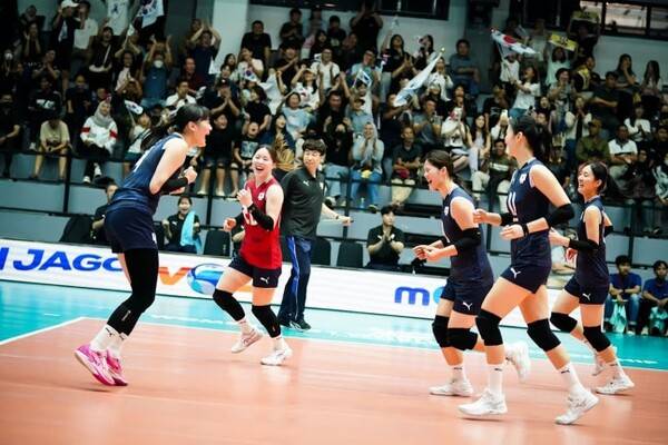 대한민국 U-21 여자 대표팀. /사진=국제배구연맹(FIVB)