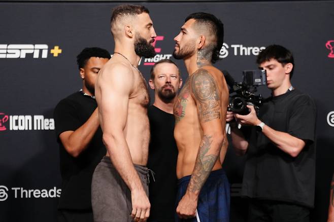 돌리제 vs 에르난데스 페이스오프. 사진=UFC