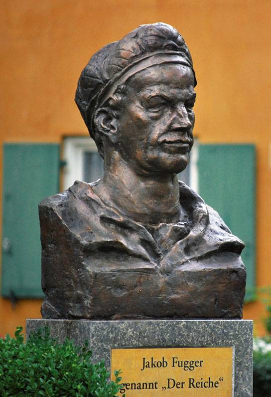 푸거라이에 세워진 야코프 푸거 기념비. [사진출처=Wolfgang B. Kleiner]