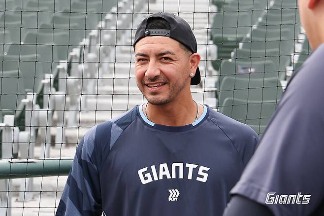 ▲ 롯데가 시즌 막판 승부수를 던지며 영입한 베테랑 빈스 벨라스케즈 ⓒ롯데자이언츠