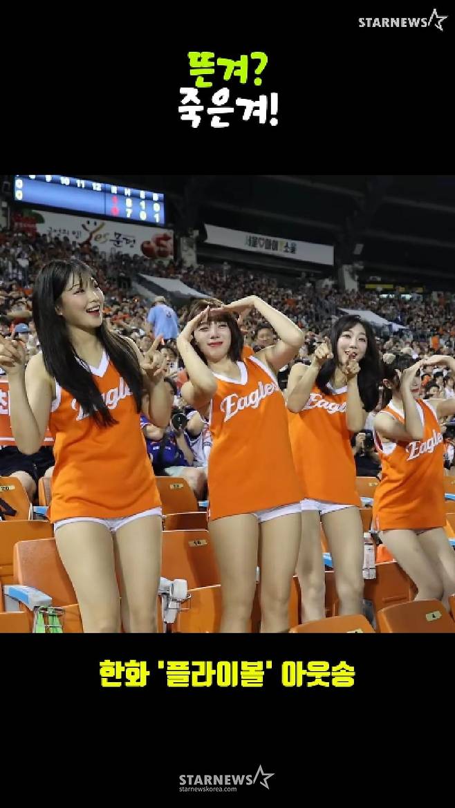 '뜬겨?   그럼 죽은겨'  한화이글스 플라이볼 아웃송[영상]