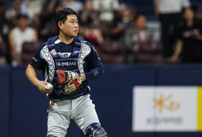 포수 양의지. /사진=두산 베어스 제공