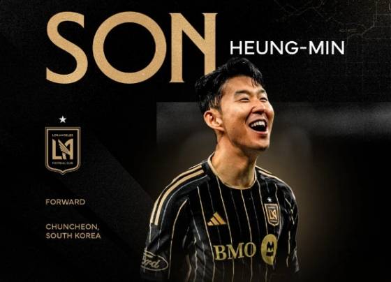 손흥민의 LA FC 입단 오피셜 사진. /사진=LA FC 공식 홈페이지 갈무리