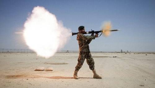 RPG 발사 장면 [SNS 캡처 사진]