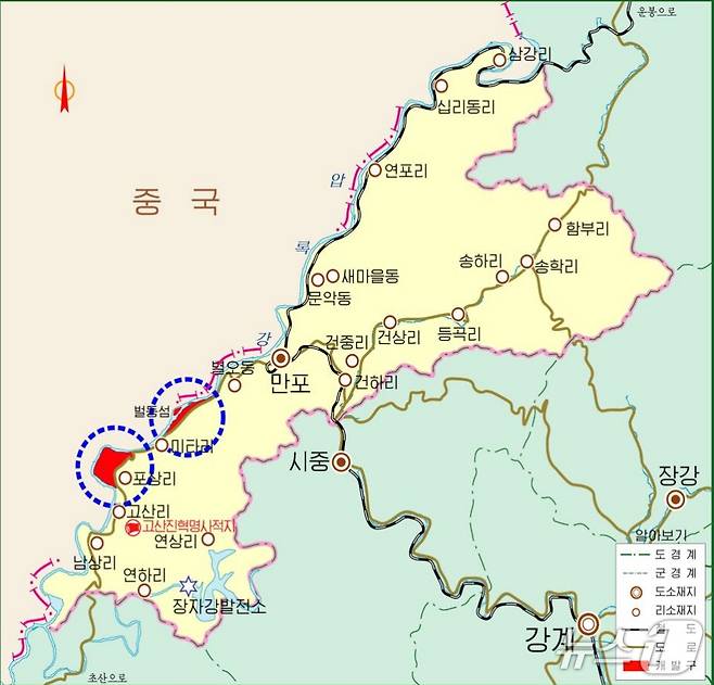 만포경제개발구. (평화경제연구소 제공)