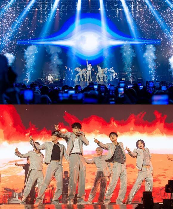 피원하모니는 10일 서울 고려대학교 화정체육관에서 월드투어 'P1ustage H : MOST WANTED' IN SEOU'을 개최하고 팬들과 특별한 추억을 쌓았다. /FNC엔터테인먼트