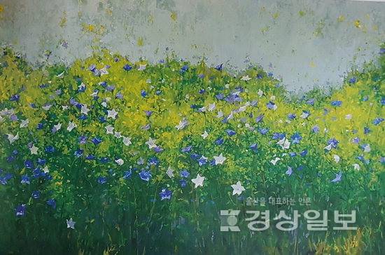 ▲ Summer Vacation / 유화 / 세로 122.4 x 가로 244cm 권영태 작.