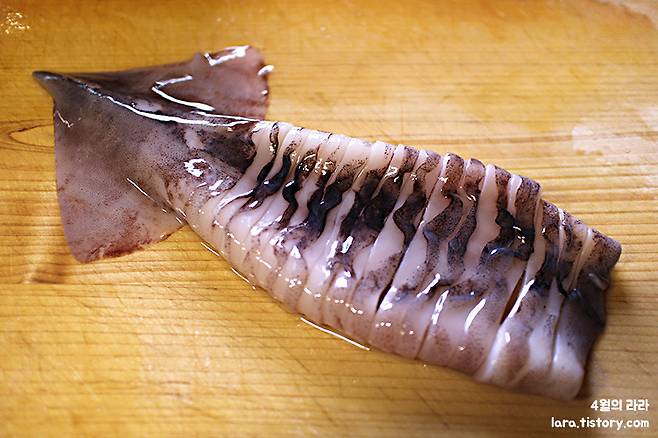 칼집낸 오징어