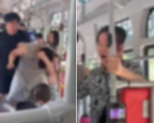 A씨가 공개한 당시 버스 안 상황이다. (사진=보배드림)