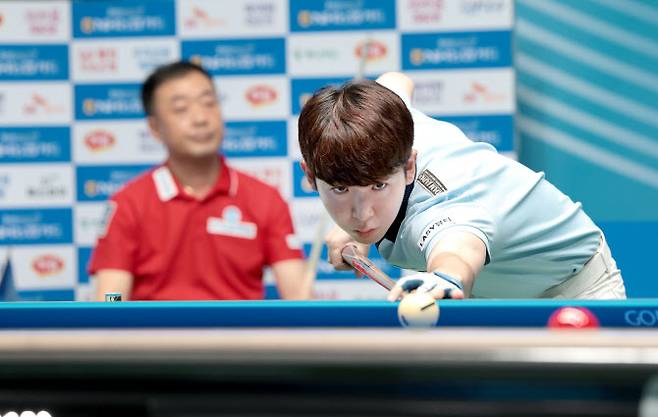 프로당구 PBA 첫 우승을 이룬 일본의 모리 유스케. 사진=PBA