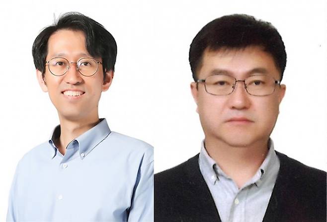 왼쪽부터 김철환 LG전자 연구위원과 소남호 에이텍모빌리티 이사. 과기정통부 제공.