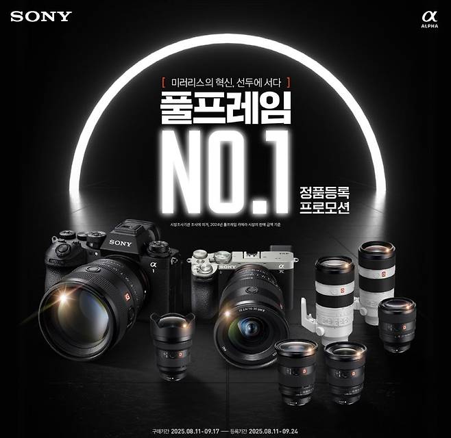 소니코리아, '풀프레임 No.1 정품등록 프로모션'